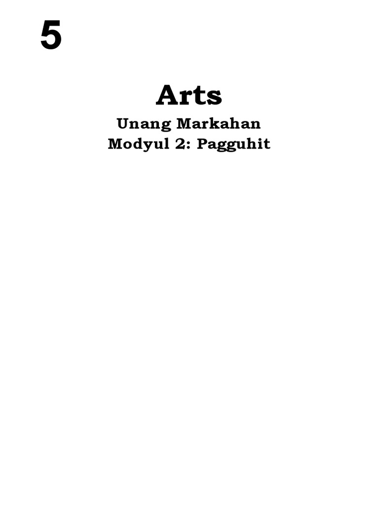 Arts 5 Module 2 | PDF