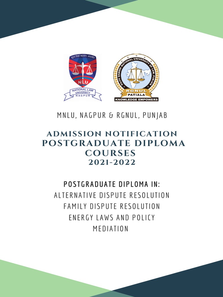PG Diploma Courses Brochure | PDF | University And College Admission ...