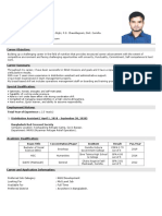 Shafiqul Islam CV