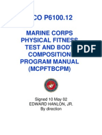 US Marine Corps - Physical Fitness Test and Body Composition Program Manual MCO P6100.12