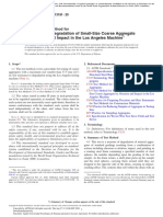 Resistance To Degradation of Small-Size Coarse Aggregate by Abrasion and Impact in The Los Angeles Machine