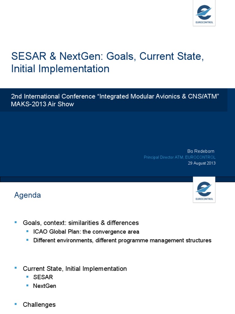 Sesar & Nextgen: Goals, Current State, Initial Implementation | PDF ...