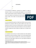 Cuestionario PONDERACION. Kiara Jarro Pinto