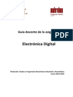 Electrónica Digital: Guía Docente de La Asignatura