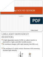 LDR and SOUND SENSOR LAB 6