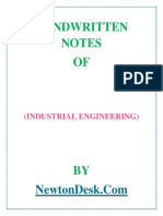 Industrial Engineering Study Notes