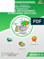 SHS - SLK - Cookery Tools and Equipment in Preparing Appetizer