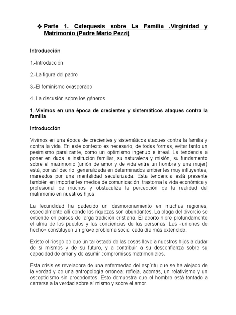 Crisis de la Familia y el Padre Actual | PDF | Amor | Cristo (título)