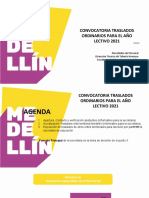 Convocatoria Traslados Ordinarios para El Año LECTIVO 2021