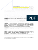 Justificativo de Testigos Notariado