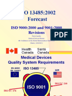 ISO 13485:2002 Forecast