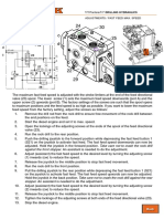 Training: T/T/Pantera/T/7 Drilling Hydraulics Adjustments / Fast Feed Max. Speed