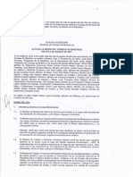 Actas de Sesiones Del Consejo de Ministros