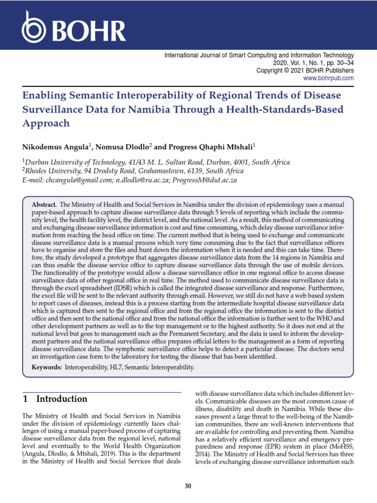 Enabling Semantic Interoperability of Regional Trends of Disease
