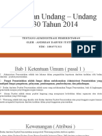 Pembahsan Undang - Undang No 30 Tahun 2014 Oleh Andrean DJ 1804551311