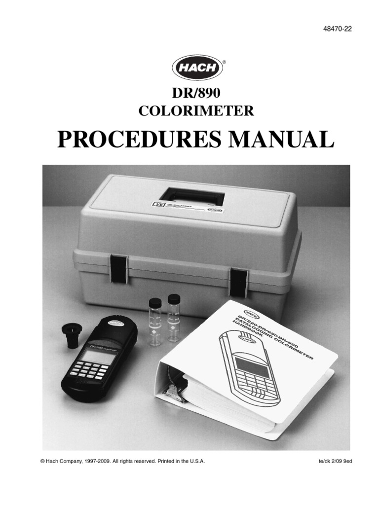 Hach Colorimeter PDF