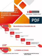 1. ACTIVIDADES DEL OE PREVIAS AL INICIO DE LA EJECUCIÓN DE LA AII