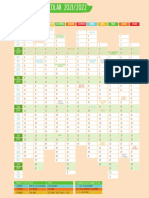 Calendário Escolar 2021/2022 em