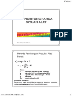 Menghitung Harga Satuan Alat