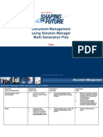 Document Management Using Solution Manager Multi Generation Plan