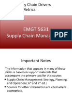 Supply Chain Drivers and Metrics Summary