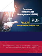 Business Performance Management (BPM) : Seta A. Wicaksana Founder and CEO