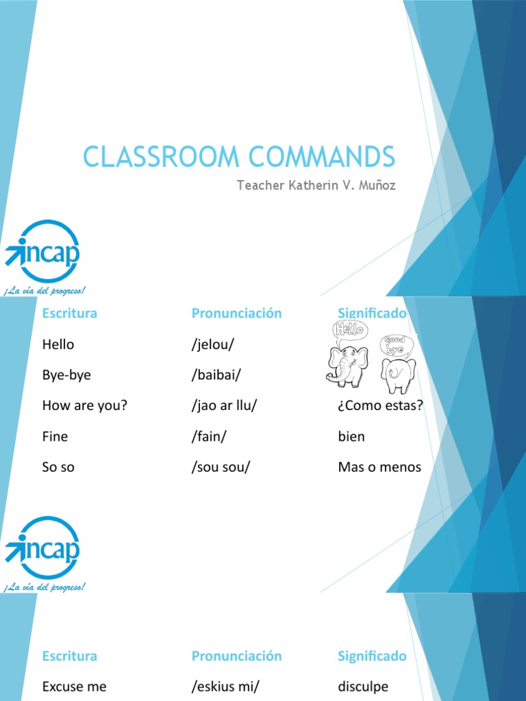 Classroom Commands | PDF