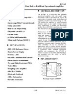 Features General Description: High Slew Rate Rail-to-Rail Dual Operational Amplifiers