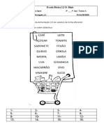 Ficha 06 - 2020 - Ordem Alfabética - Alimentação