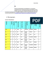 Learner Analysis Charles Kelley