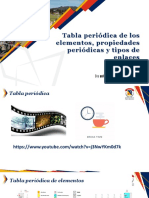 Semana 3. Tabla Periódica, Propiedades Periódicas y Tipos de Enlaces