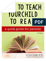 How To Teach Yourchild Toread: A Quick Guide For Parents
