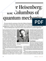 Werner Heisenberg: The Columbus of Quantum Mechanics