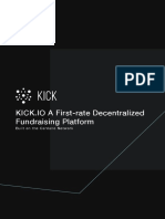 KICK - IO A First-Rate Decentralized Fundraising Platform: Built On The Cardano Network