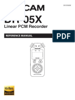 Linear PCM Recorder: Reference Manual