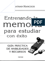 Entrenando La Memoria Para Estudiar Con Éxito Guía Práctica de Habilidades y Recursos by Jonathan Hancock (Z-lib.org)