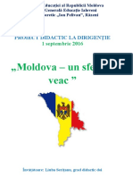 Proiect-Didactic Dirigentie - Moldova-Un Sfert de Veac, 01.09.2016