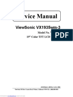 Service Manual: Viewsonic Vx1935Wm-3