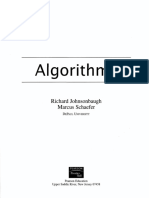 Algorithms: Richard Johnsonbaugh Marcus Schaefer