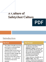 A Culture of Safety/Just Culture