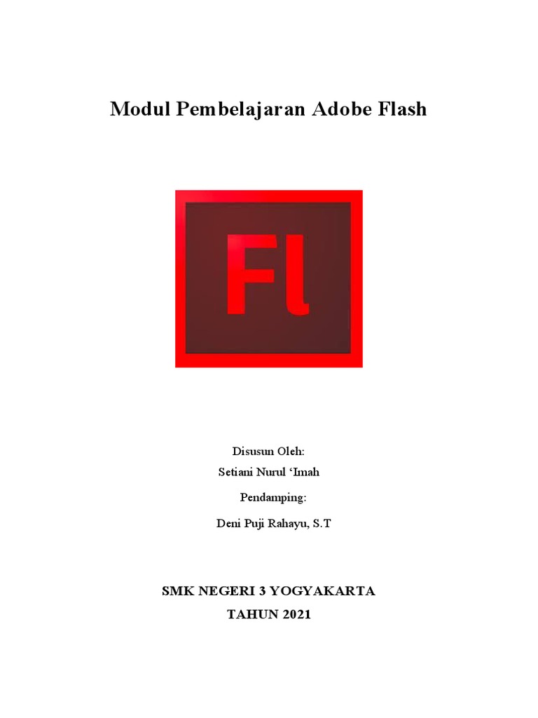 Modul Pembelajaran Adobe Flash | PDF