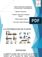 4.4 Distribucion de Planta