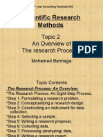 Topic 2 The Research Process - An Overview