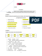 X101 - 3A - La Oración 1 - Trabajo de Diego