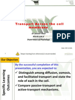 Transport Across Cell Membrane