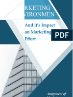 Assigment (Marketing Enviroment and It's Impact on Marketing Effrot)