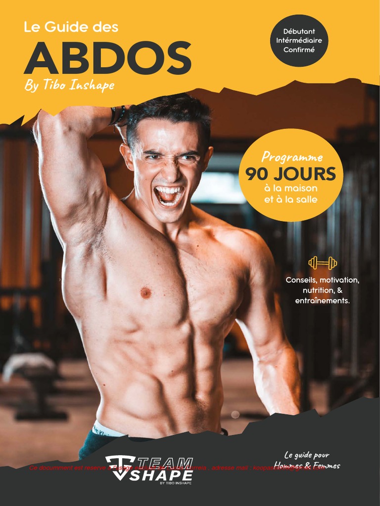 Programme Prise De Masse Tibo Inshape Pdf Programe | PDF | Musculation | Manger