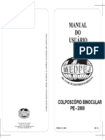 Manual Usuario Colposcópio Pe 2000 Medpej