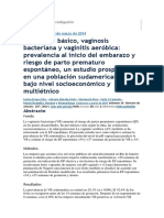 TPH Vaginal Básico, Vaginosis Bacteriana y Vaginitis Aeróbica