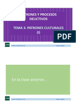 Tema 3. Patrones Culturales (I)